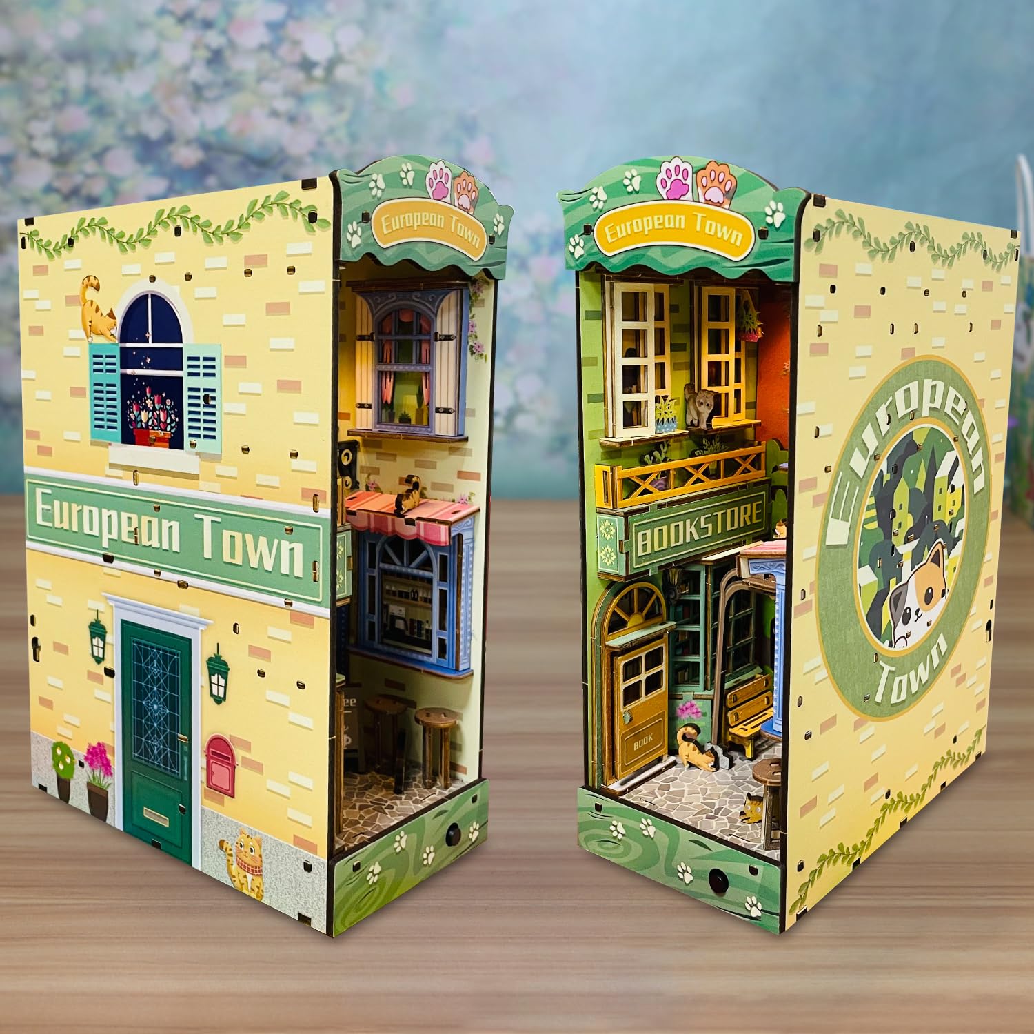 Amazon.co.jp: DIYブックヌックキット DIY ドールハウス ブックエンド